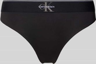 Calvin Klein Underwear String mit Logo-Muster in Black, Gr&ouml;&szlig;e XL