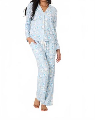 PJ Salvage You Had Me At Shalom Pajama Set In Light Sky