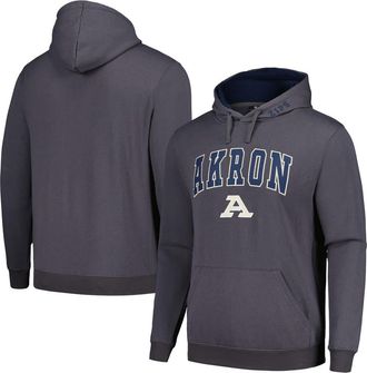 Colosseum Mens Colosseum Charcoal Akron Zips Arch and Logo Pullover Hoodie at Nordstrom, Size Small