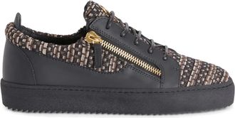 Giuseppe Zanotti Sneakers Frankie con doppia zip - Nero