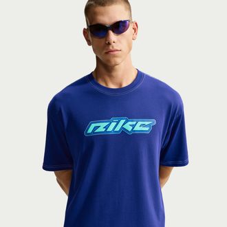 Nike Mens Nike Sportswear T-Shirt in Blue | IM5664-455