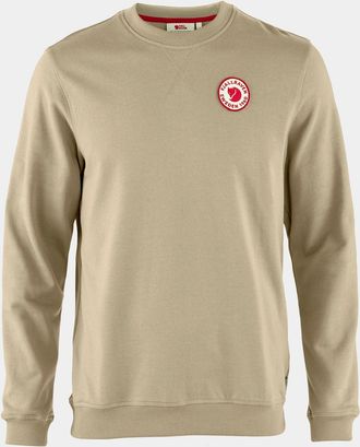 Fjällräven Mens Fjallraven 1960 Logo Badge Mens Sweatshirt - Deep Forest 662 - Tan - Size: 42