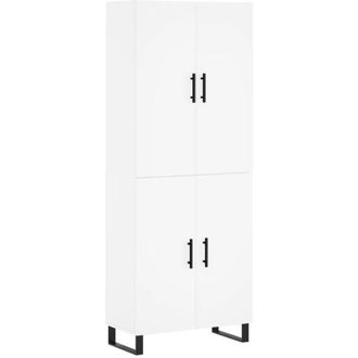 vidaXL Highboard White 69.5x34x180 cm Engineered Wood vidaXL