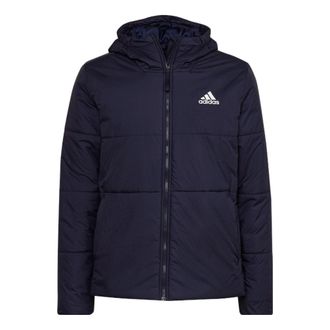 adidas BSC 3-Stripes Hooded Insulated Jacket Asia Sizing Blue HG6270