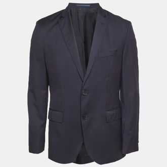 HUGO BOSS Boss By Hugo Boss Blue Gabardine Johnstons1 Blazer