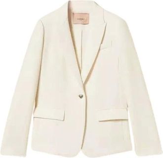 Twinset Donna, Giacche, Bianco, XS, new