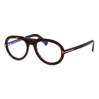 Tom Ford FT5756-B 052 Shiny Dark Havana Blue Light Block 53mm