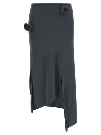 Coperni Gray Polyamide Midi Womens Skirt