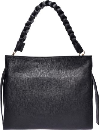 Luisa Vannini Zwart Rundleer Tas