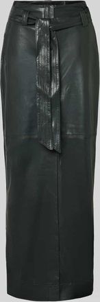 Boss Orange by Hugo Boss BOSS Orange Eng anliegender Midi-Rock mit seitlichen Eingrifftaschen Modell VACARO in Anthrazit, Größe 34