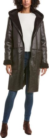 Frye Faux Shearling Duffle Coat