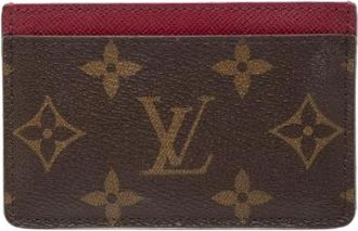 Louis Vuitton Pre-owned Wallets, female, Brown, Size: ONE SIZE Pre-owned Monogram Card Case
