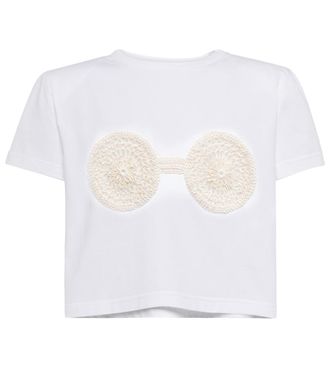 Magda Butrym Embroidered cotton T-shirt