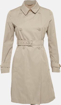 Max Mara Beige Gabardine Double Breasted Coat