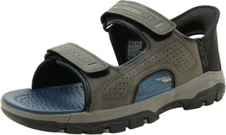 Skechers Mens Tresmen Reece Slip-On Sneakers, Charcoal Synthetic, 10.5 UK