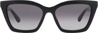 Emporio Armani Grey Gradient Butterfly Ladies Sunglasses EA4250U 50178G 54