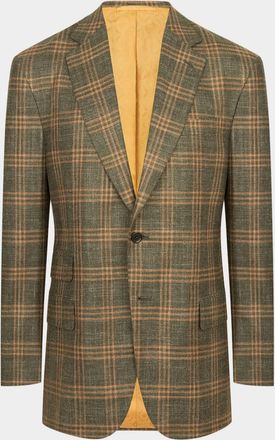 Stefano Ricci Men & apos;s Wool and Cashmere Overcheck Single-Breasted Sport Coat