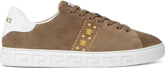 Versace Sneakers met Greca-patroon - Bruin
