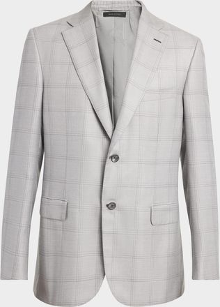 Brioni Men & apos;s Windowpane Sport Coat