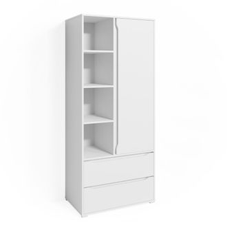 Vicco Armario De Ropa Ruben, Blanco, 80 X 189.9 Cm