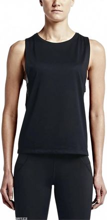 Nike Womens Elastika Biker Tank Top In Black
