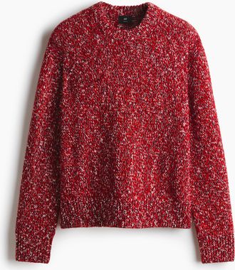 H&M Pullover aus Wollmix in Loose Fit - Red