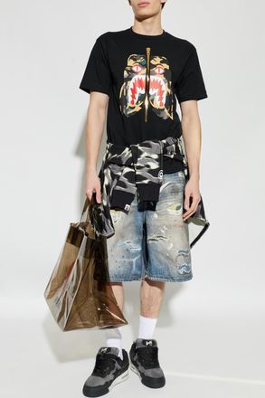 A Bathing Ape T-shirt With Print, Mens, Black