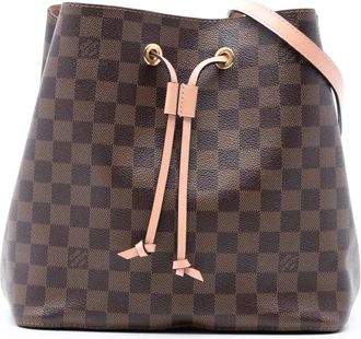 Louis Vuitton Borsa a secchiello N&eacute;oNo&eacute; MM in tela Damier Eb&egrave;ne 2019 - Marrone