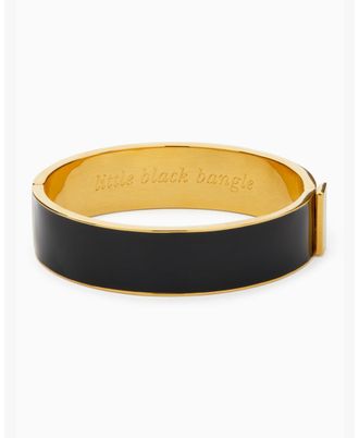 Kate Spade New York Womens Little Black Idiom Bangle Enamel - One Size