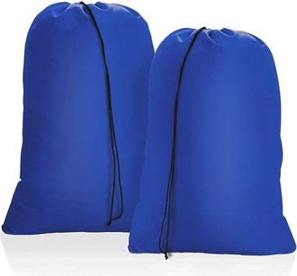 OEM Juego De 2 Bolsas Grandes Para Ropa Sucia De Viaje, 50 X 60 Cm, Bolsa Plegable Para Ropa Sucia, Bolsa Ligera Para Ropa Sucia (azul)
