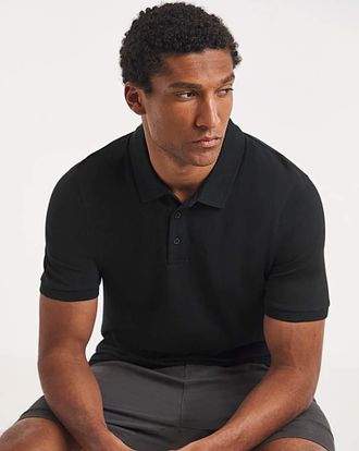 Jacamo Pure Cotton Pique Polo Long