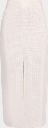 Emporio Armani Micro Stud Long Drill Skirt