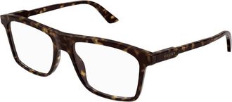 Gucci Mode Bril in Zwart - Heren - Brillen - Bruin - 55 MM - Accessoires