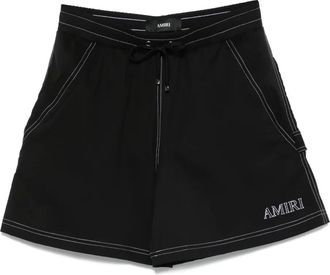 Amiri Costume da bagno con tasca ricamata - Nero
