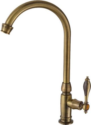 OEM Grifo Mezclador De Cocina Ineasicer, Lat&oacute;n Cepillado, Grifo Giratorio Para Fregadero De Agua Fr&iacute;a, Lavabo Y Lavamanos, Bronce Antiguo
