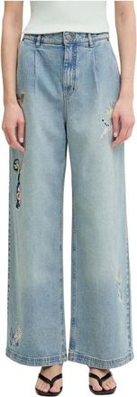 Munthe Mujer, Vaqueros, Azul, Talla: M
