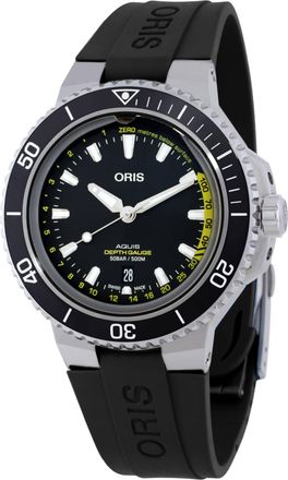 Oris Aquis Depth Gauge Automatic Black Dial Mens Watch 01 733 7755 4154-Set RS