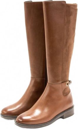 Cole Haan Womens Parker Grand Stretch Knee High Boot In Cherry Mahogany