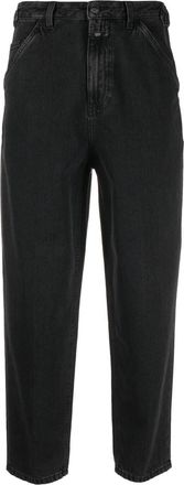 Closed washed tapered-jeans - women - Cotton - 30 - Grey