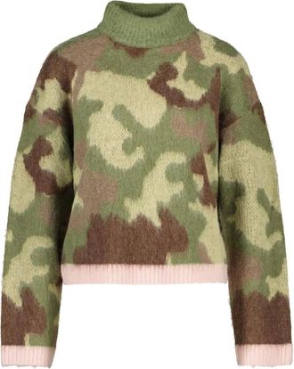 N&uuml;mph Turtleneck - Dames - Truien - Groen - Maat: L