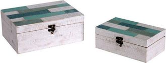 Vacchetti Mar Rectangular 1-2 Caja De Madera 26x18h10,5 Cm