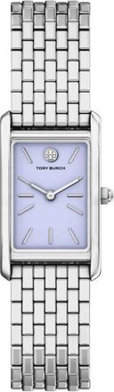 Tory Burch The Eleanor Slim Tank Bracelet Watch, 20mm x 34mm in Silver/Lilac at Nordstrom