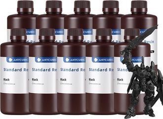 OEM Resina Para Impresi&oacute;n 3d, Alta Precisi&oacute;n, Curado R&aacute;pido, 10 Kg, Color Negro
