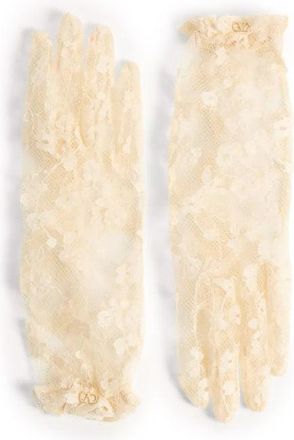 Valentino Garavani Gloves With Ruffles-Donna