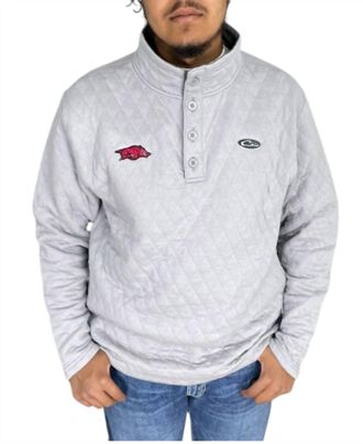 Drake's Arkansas Quilted Sweatshirt In Grey
