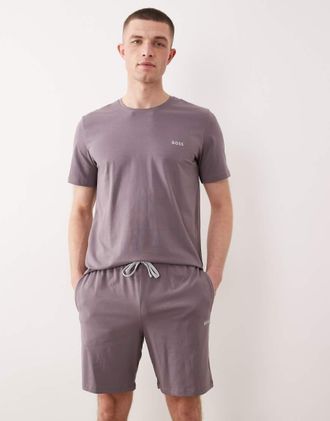 HUGO BOSS BOSS - Bodywear Mix & Match - Pantaloncini da casa color lavanda-Viola
