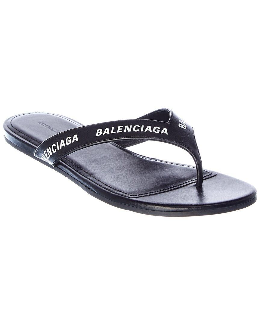 BALENCIAGA Rise 話そ Thong Sandals 36 BLACK