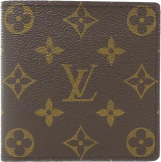 Louis Vuitton Marron Coated Canvas Wallet (Bi-Fold) (Pre-Owned)
