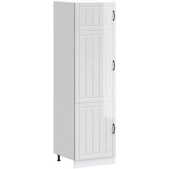 vidaXL Vidaxl - Kitchen Cupboard Lucca High Gloss White Engineered Wood