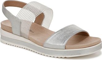 Life Stride SHOES Zing Slingback Sandal in Silver at Nordstrom, Size 7.5